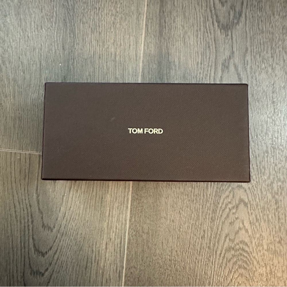 Empty Tom Ford sunglass box